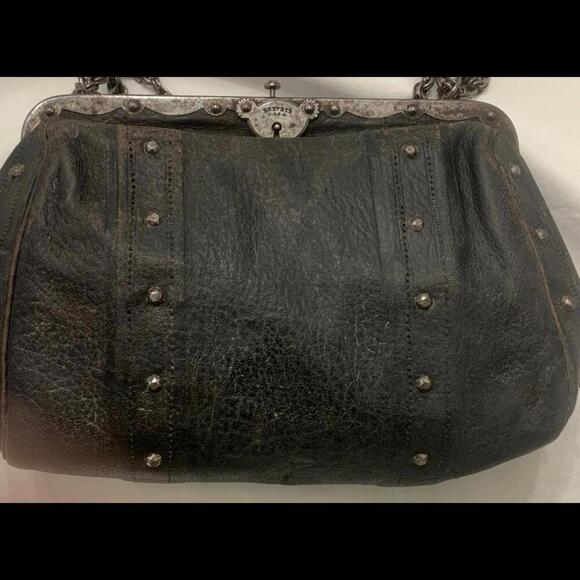 Antique civil war era Brevete Leather locking Black handmade Messenger B… - Picture 5 of 14